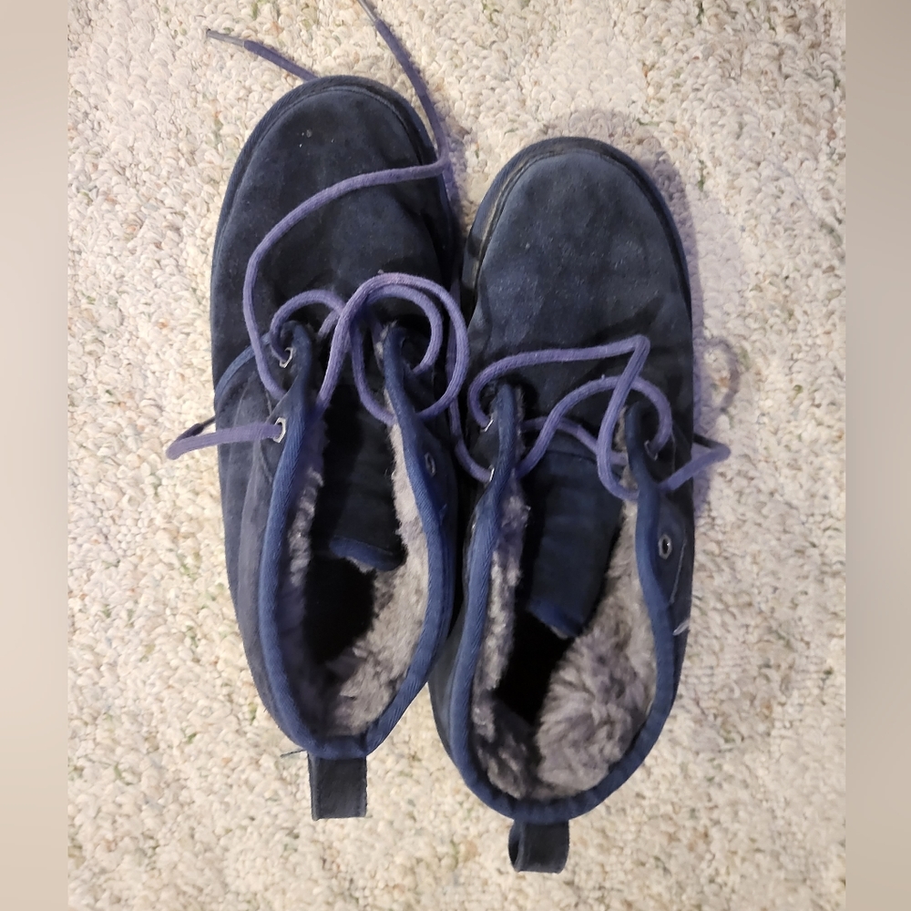 Ugg Mens Size 9 Blue Ankle Chukka Boots
